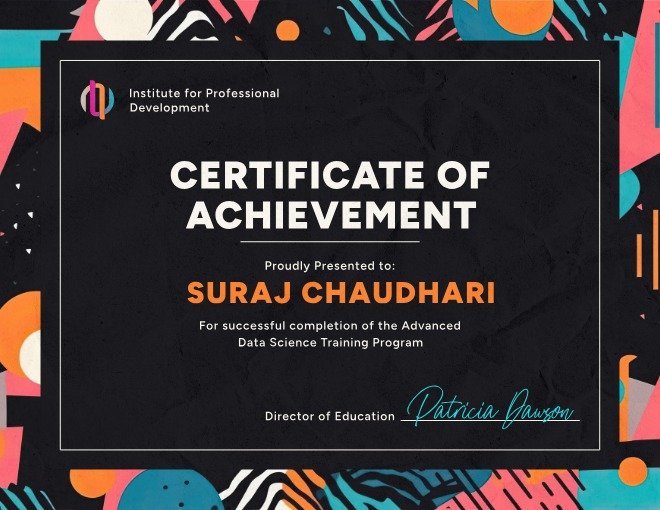 Advanced Data Science Training Program